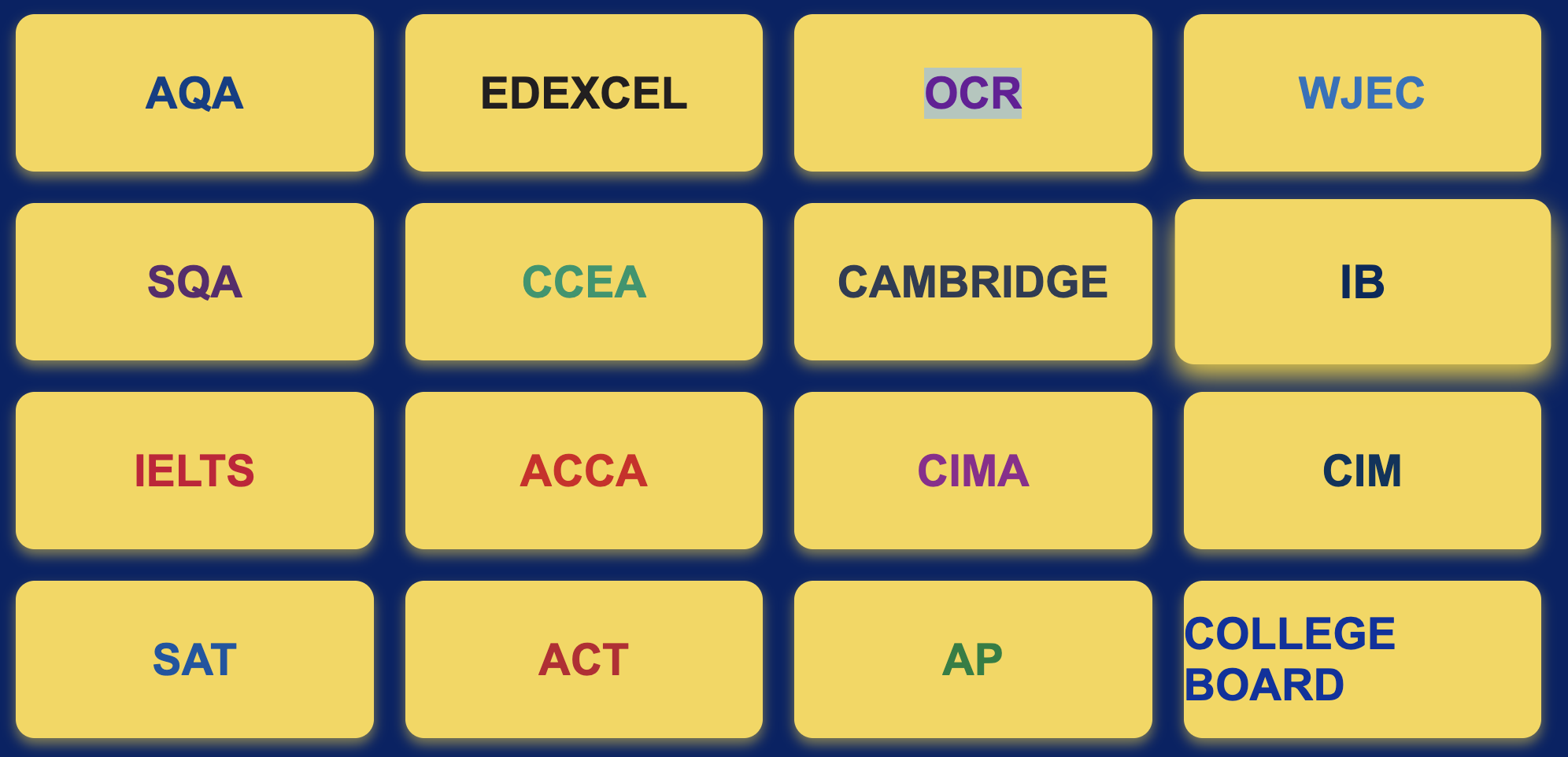 Exam Boards